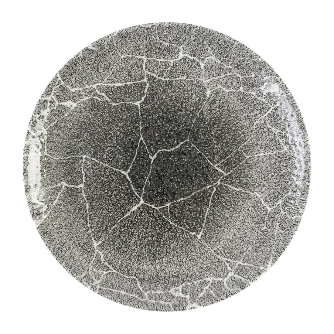 Assiettes rondes Churchill Studio Prints Kintsugi Quartz Black 288mm (Lot de 12) — DX804