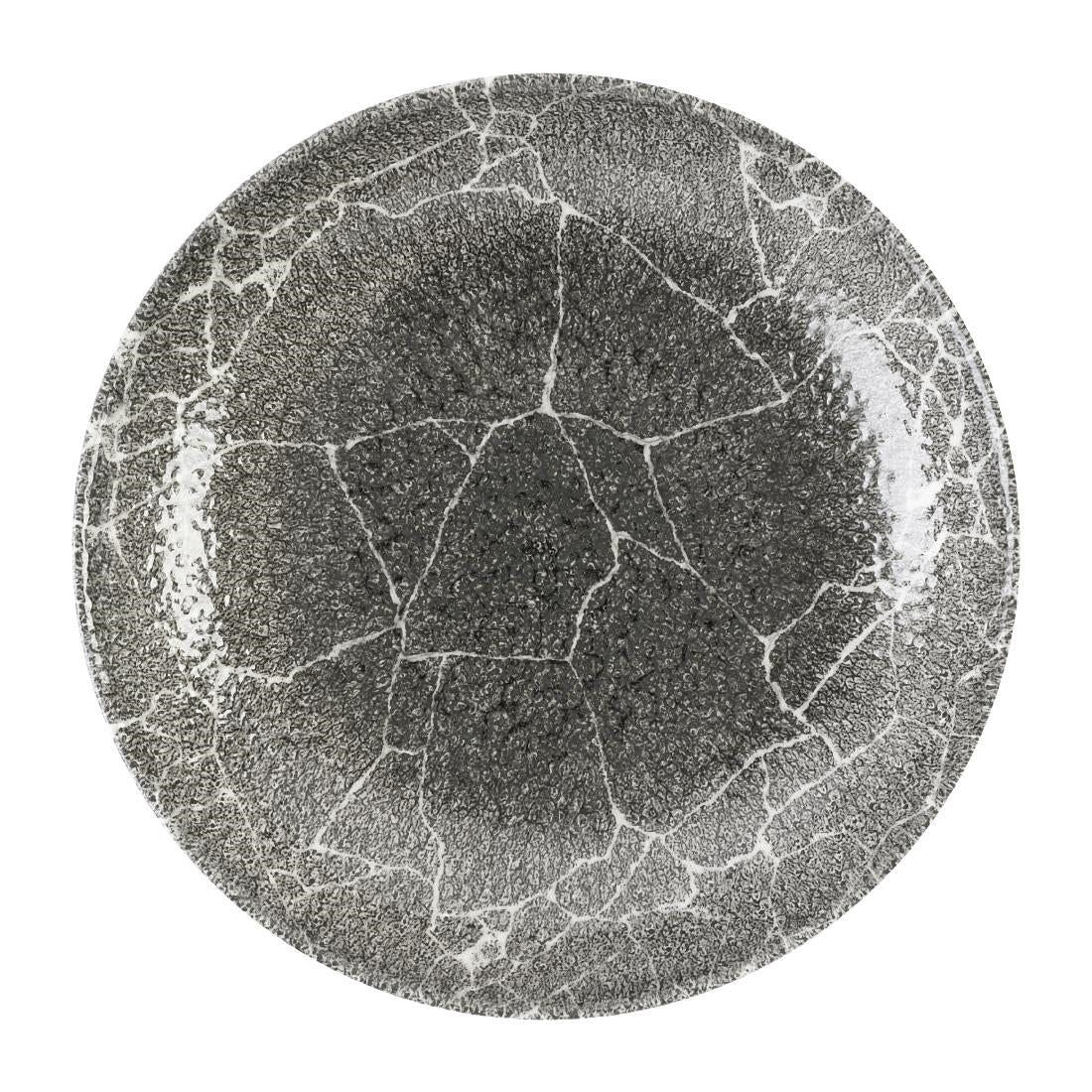 Assiettes coupes rondes Churchill Studio Prints Kintsugi Quartz Black 248mm (Lot de 12) — DX808