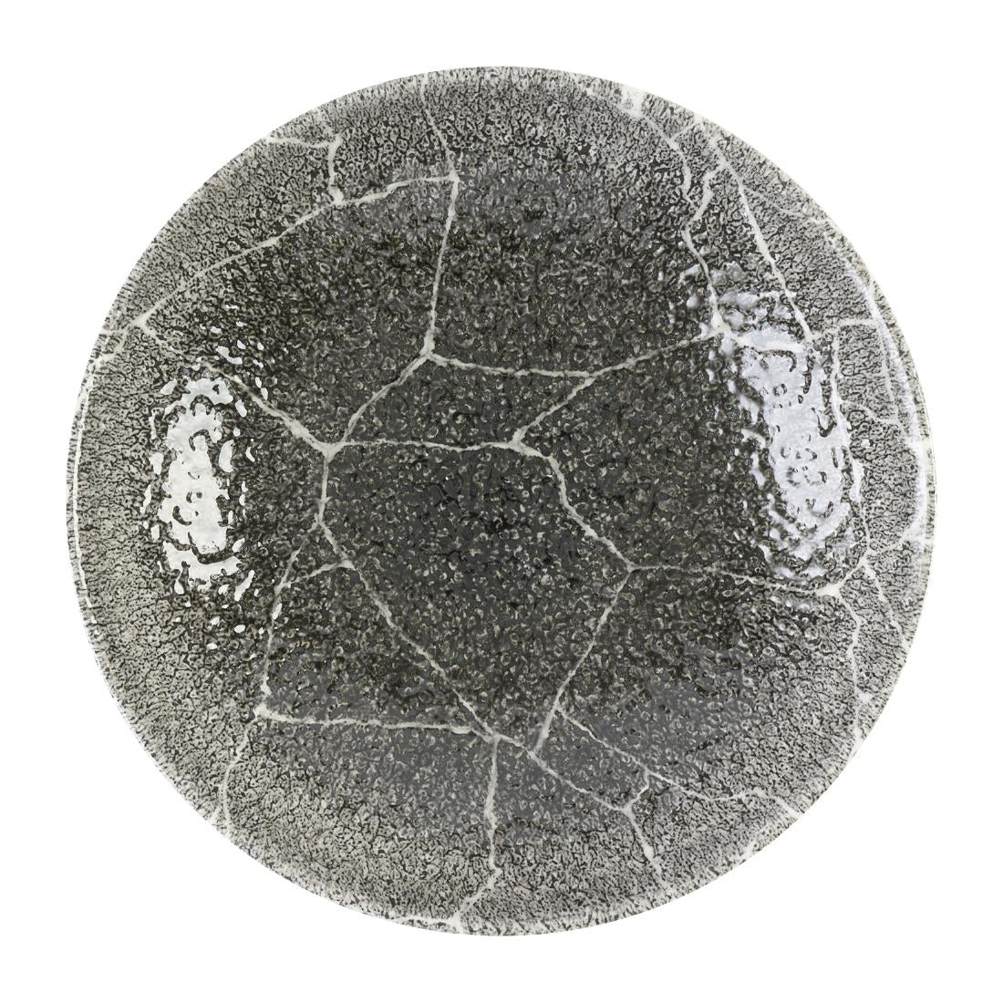 Assiettes coupes rondes Churchill Studio Prints Kintsugi Quartz Black 182mm (Lot de 12) — DX809