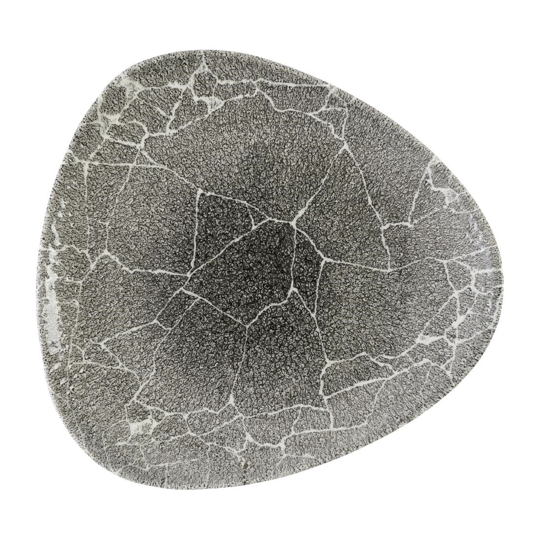 Assiettes triangulaires Churchill Studio Prints Kintsugi Quartz Black 265mm (Lot de 12) — DX810