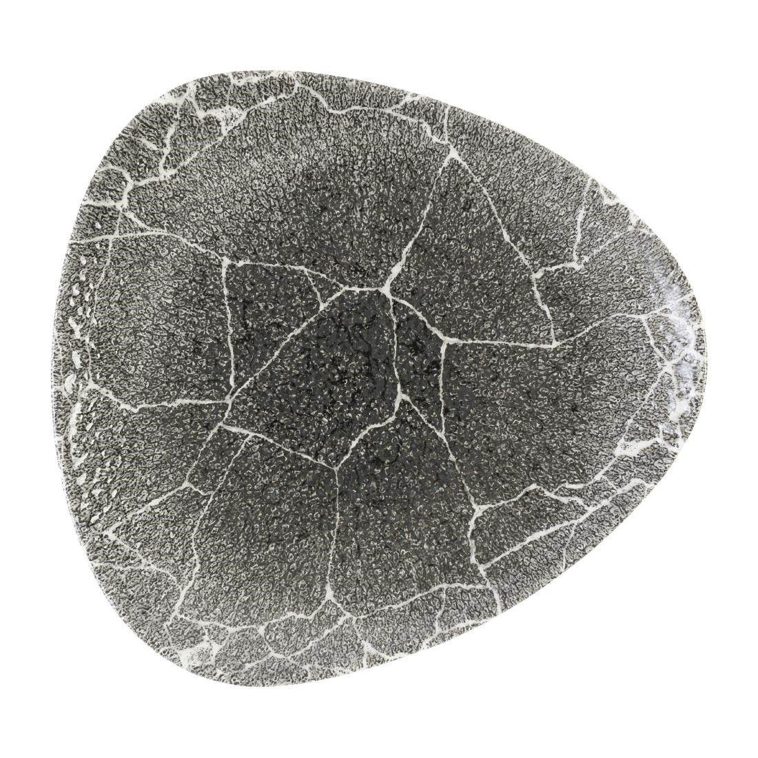 Assiettes triangulaires Churchill Studio Prints Kintsugi Quartz Black 229mm (Lot de 12) — DX811