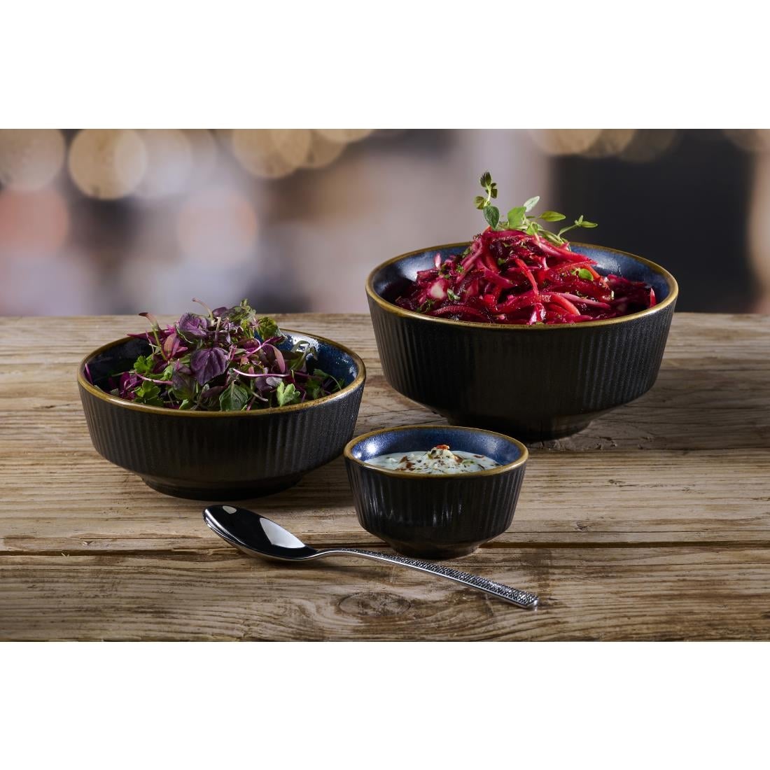 Pots à sauce Churchill Nourish Tokyo Black Kochi 110ml (Lot de 12) — DX854