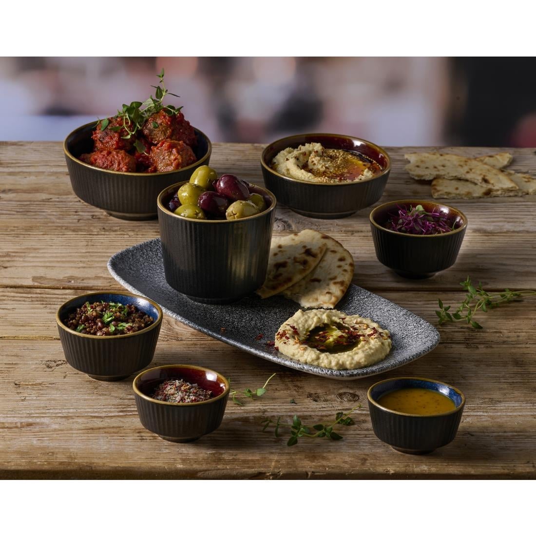 Pots à sauce Churchill Nourish Tokyo Black Kochi 110ml (Lot de 12) — DX854