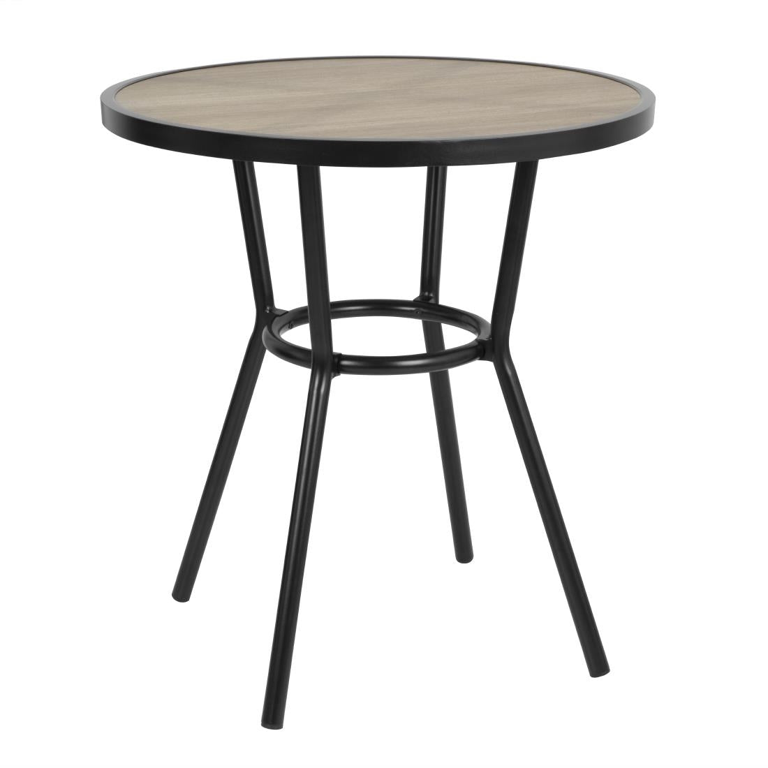 Table ronde d'extérieur Marston Bolero noire 700mm — DX986