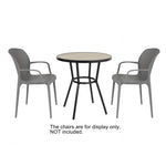 Table ronde d'extérieur Marston Bolero noire 700mm — DX986