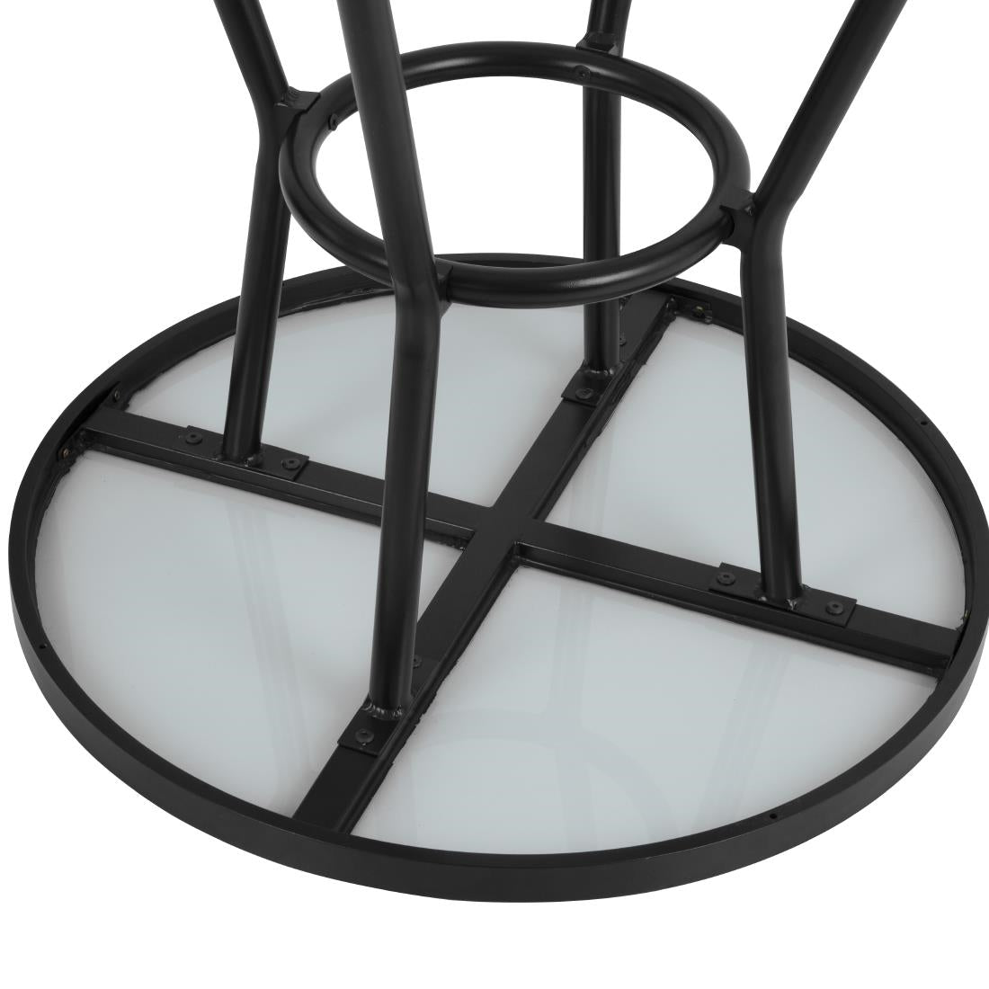 Table ronde d'extérieur Marston Bolero noire 700mm — DX986