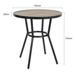 Table ronde d'extérieur Marston Bolero noire 700mm — DX986