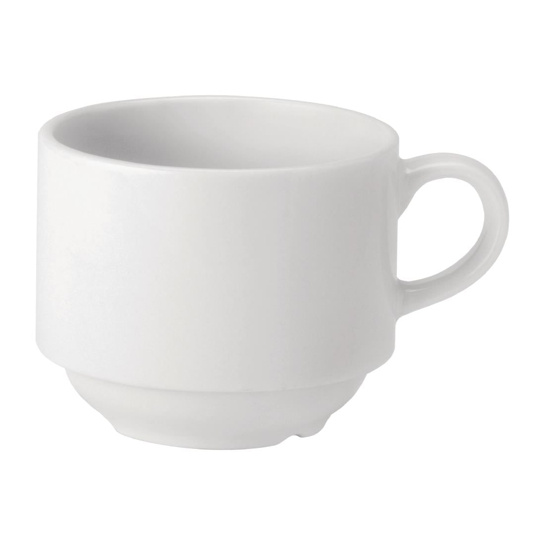 Tasses empilables Utopia Pure White 200 ml (lot de 24) — DY332