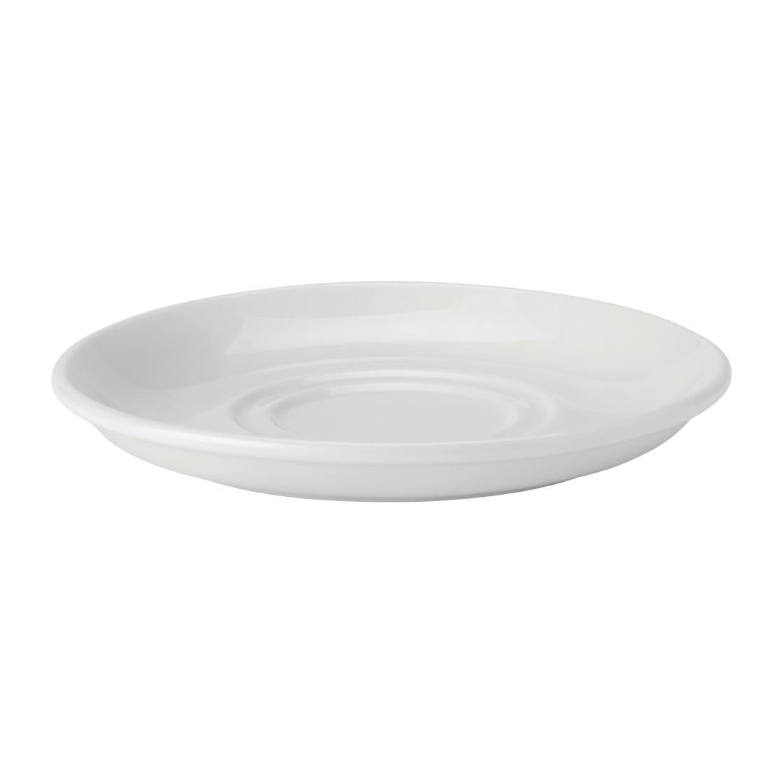 Soucoupes double puits Utopia Pure White 150 mm (lot de 24) — DY334