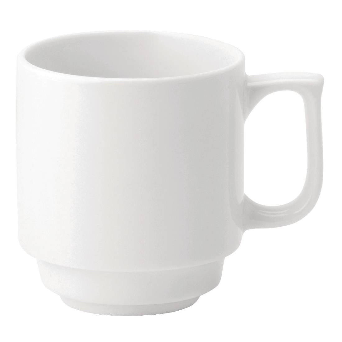 Mugs empilables Utopia Pure White 280 ml (lot de 36) — DY336