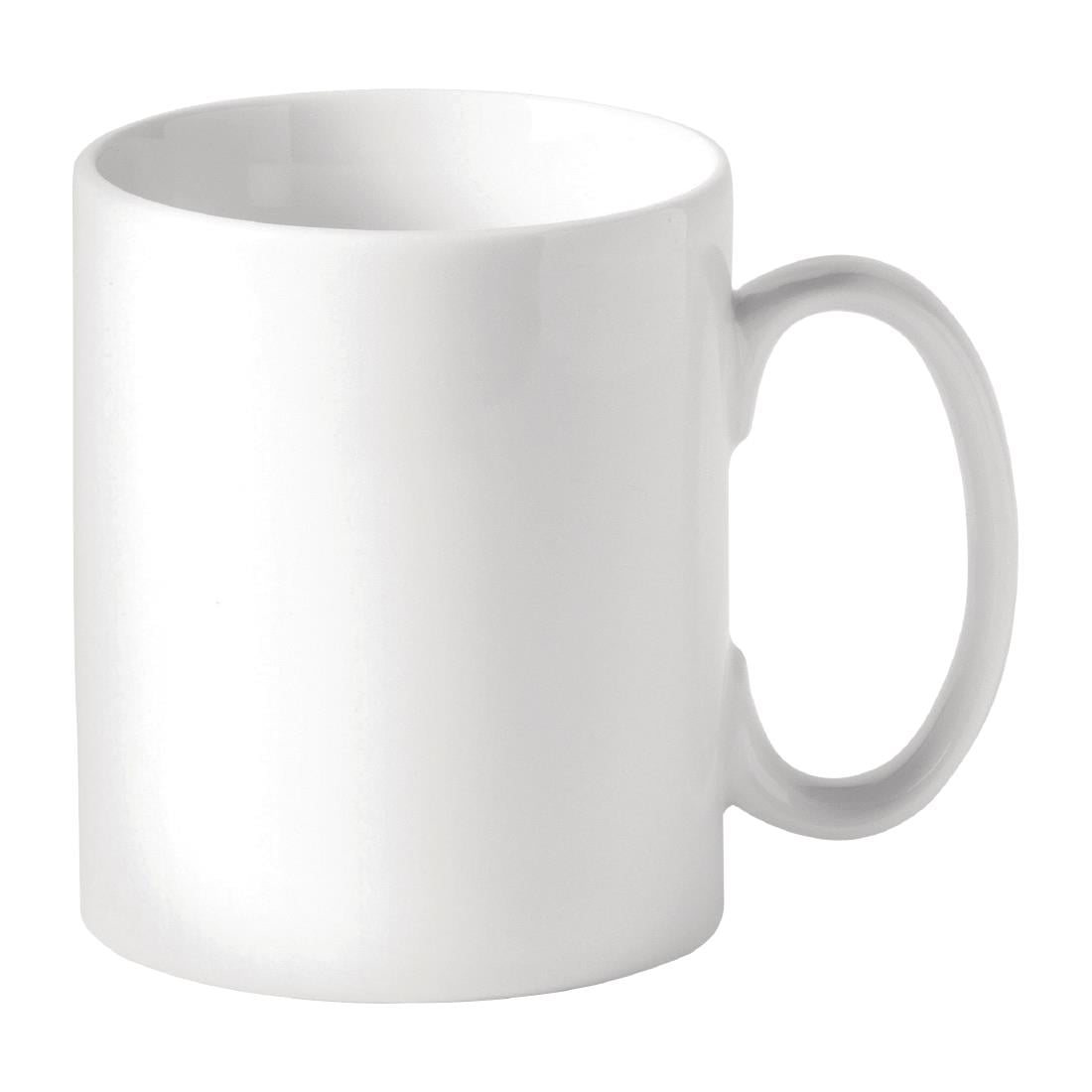 Mugs à bords droits blancs Utopia Titan 340 ml (lot de 48) — DY339