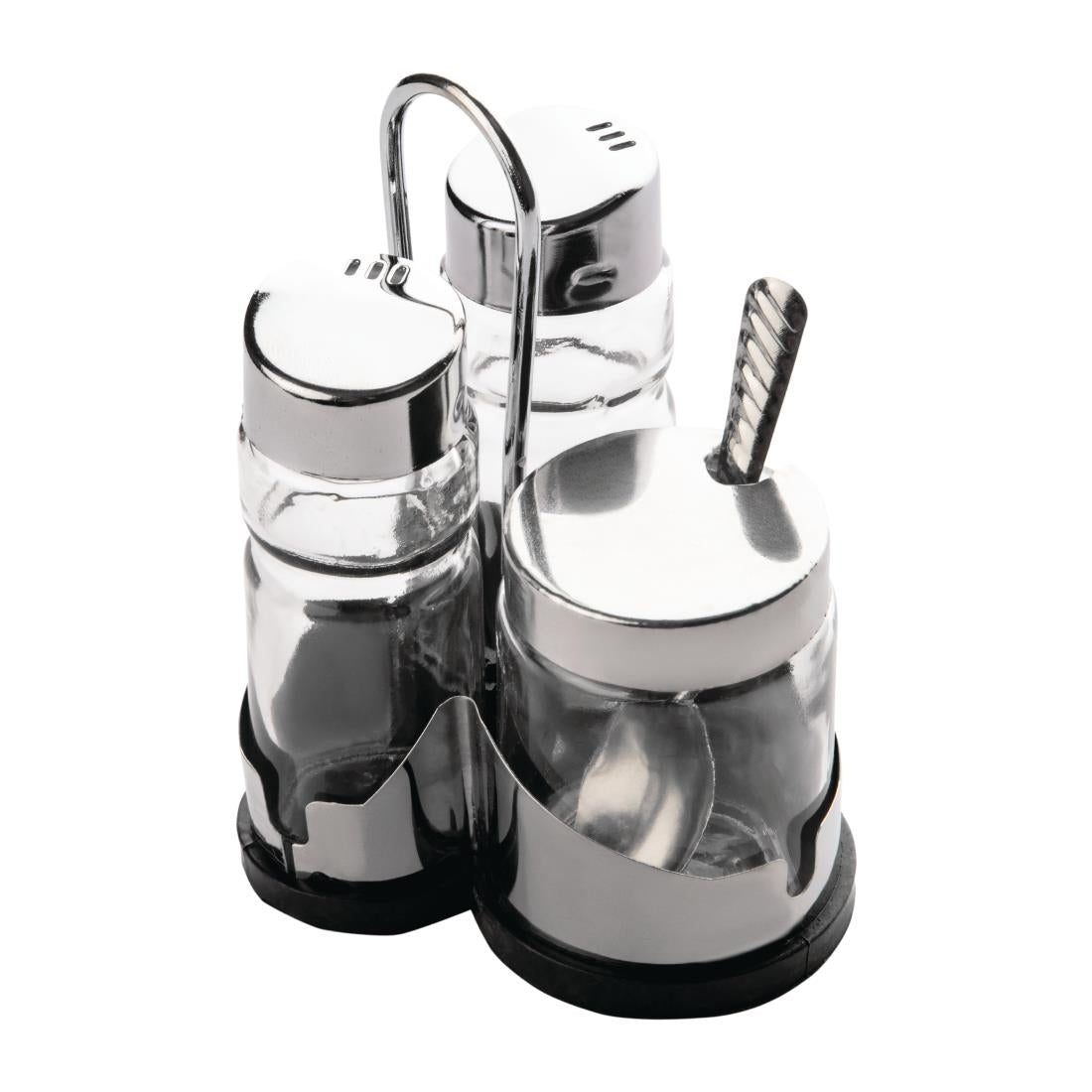 Ménagère 3 pièces sel poivre moutarde Paris Comas — DY414