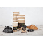 Couvercles gobelets boissons chaudes CPLA compostables Fiesta Compostable 225 ml (lot de 1000) — DS052
