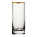 Verres hauts bord doré Hayworth Utopia 355 ml (lot de 6) — DZ443