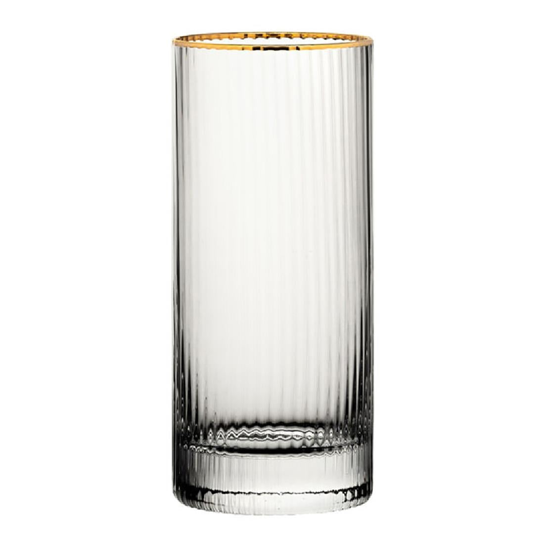 Verres hauts bord doré Hayworth Utopia 355 ml (lot de 6) — DZ443