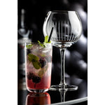 Verres hauts rainurés nid d'abeille Raffles Utopia 420ml (lot de 6) — DZ449