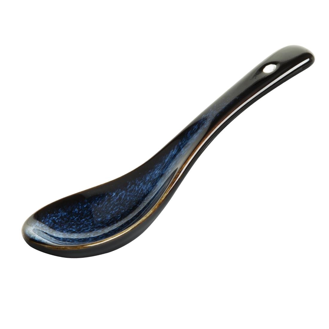 Cuillères à soupe Olympia Luna bleu nuit (lot de 12) — DZ771
