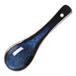 Cuillères à soupe Olympia Luna bleu nuit (lot de 12) — DZ771