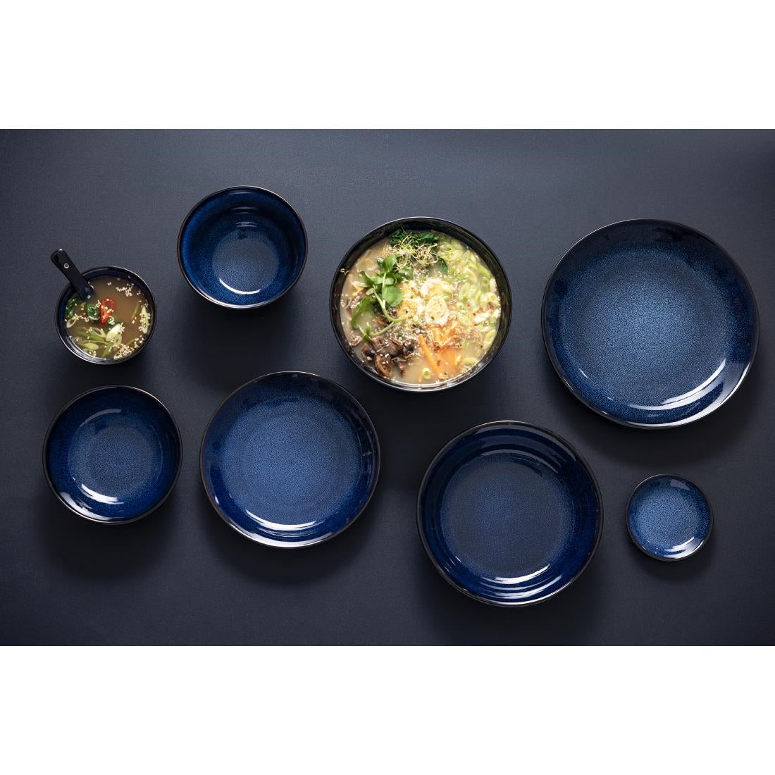Bols hauts Olympia Luna bleu nuit 115 mm (lot de 8) — DZ774