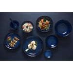 Bols plats Olympia Luna bleu nuit 210 mm (lot de 4) — DZ773