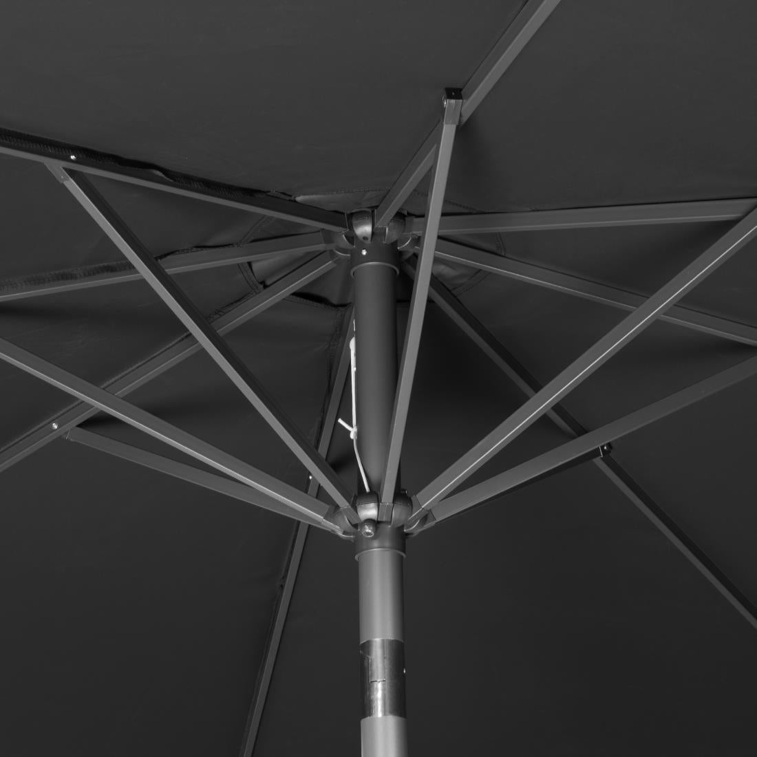 Parasol rond Bolero Seville 3m noir — DZ870