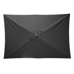 Parasol rectangulaire Bolero Seville 2x3m noir — DZ871