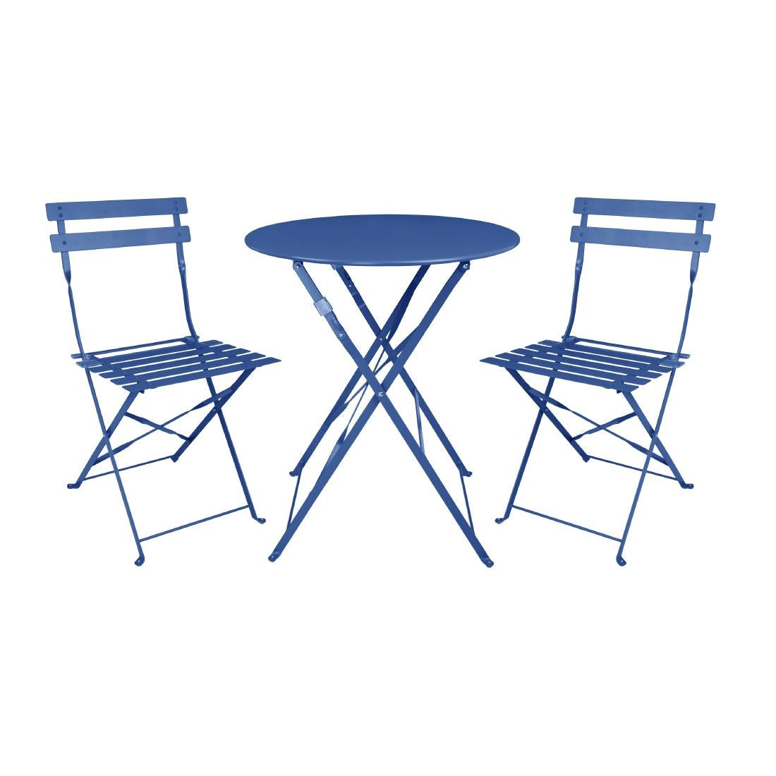 Table de terrasse ronde Bolero Perth bleu marine foncé — DZ875