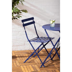 Table de terrasse ronde Bolero Perth bleu marine foncé — DZ875