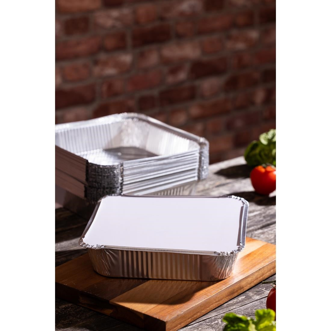 Couvercles Fiesta Recyclable pour barquettes aluminium profondes/peu profondes (lot de 200) — DZ894