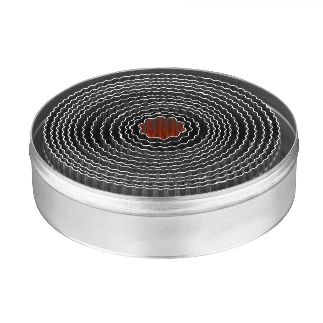 Lot de 11 emporte-pièces ronds cannelés Vogue — E019