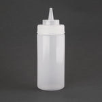 Distributeur de sauce à col large Vogue 454ml transparent — E092