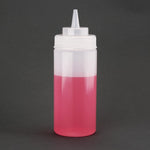 Distributeur de sauce à col large Vogue 454ml transparent — E092