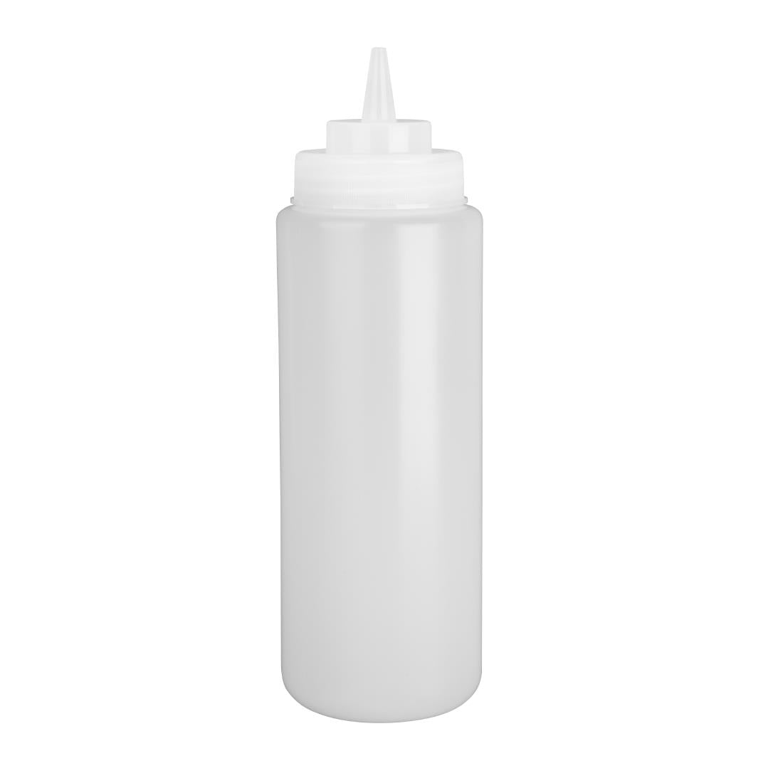 Distributeur de sauce à col large Vogue 909ml transparent — E093