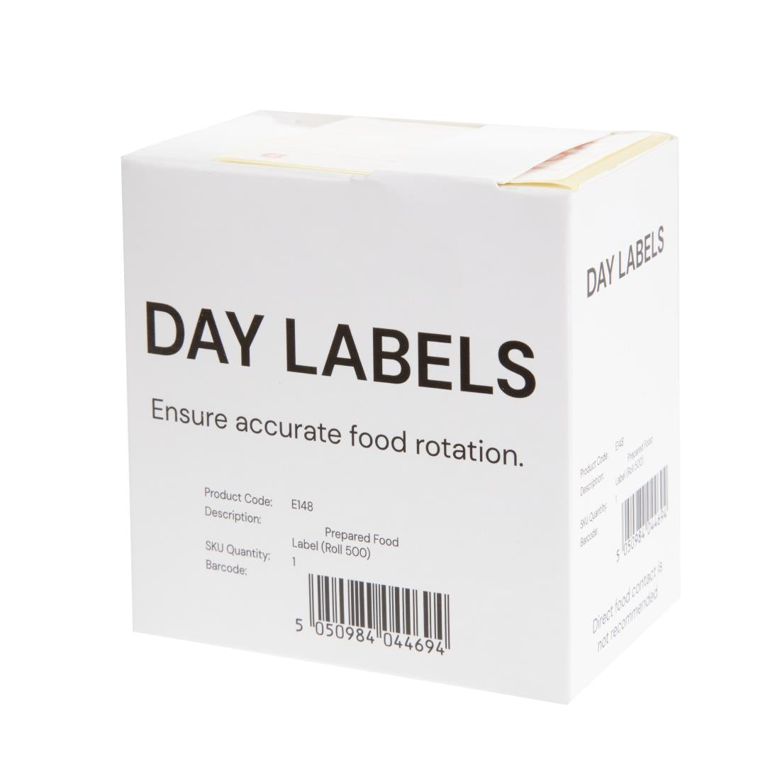 Etiquettes pour produits préparés Hygiplas (lot de 500) — E148
