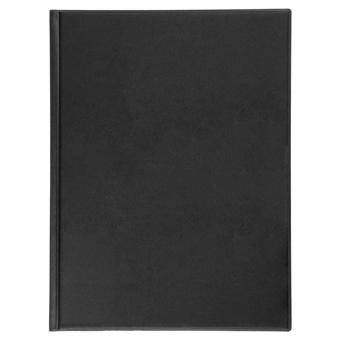 Protège-menus en PVC Olympia A4 noir — E217