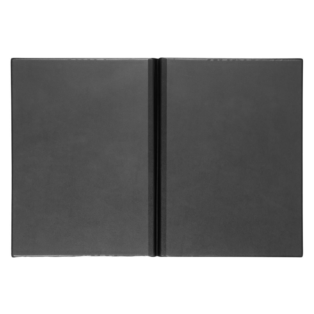 Protège-menus en PVC Olympia A4 noir — E217