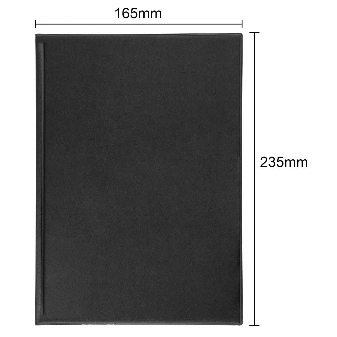 Protège-menus en PVC Olympia A5 noir — E219