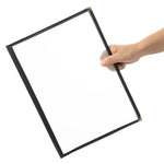 Protège-menus style américain Olympia A4 quatre vues noir — E293