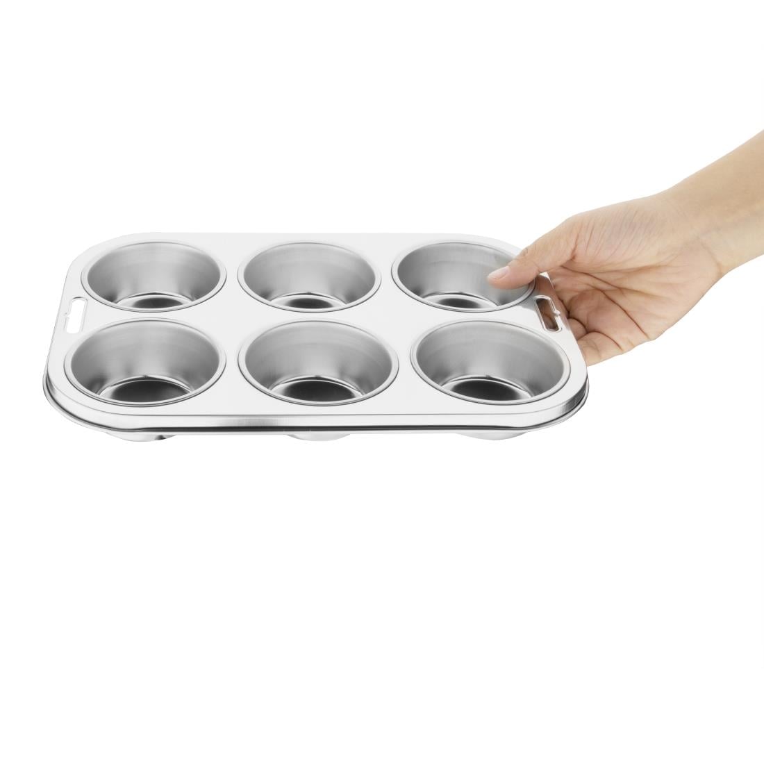Plaque de 6 moules à muffins profonds Vogue — E714