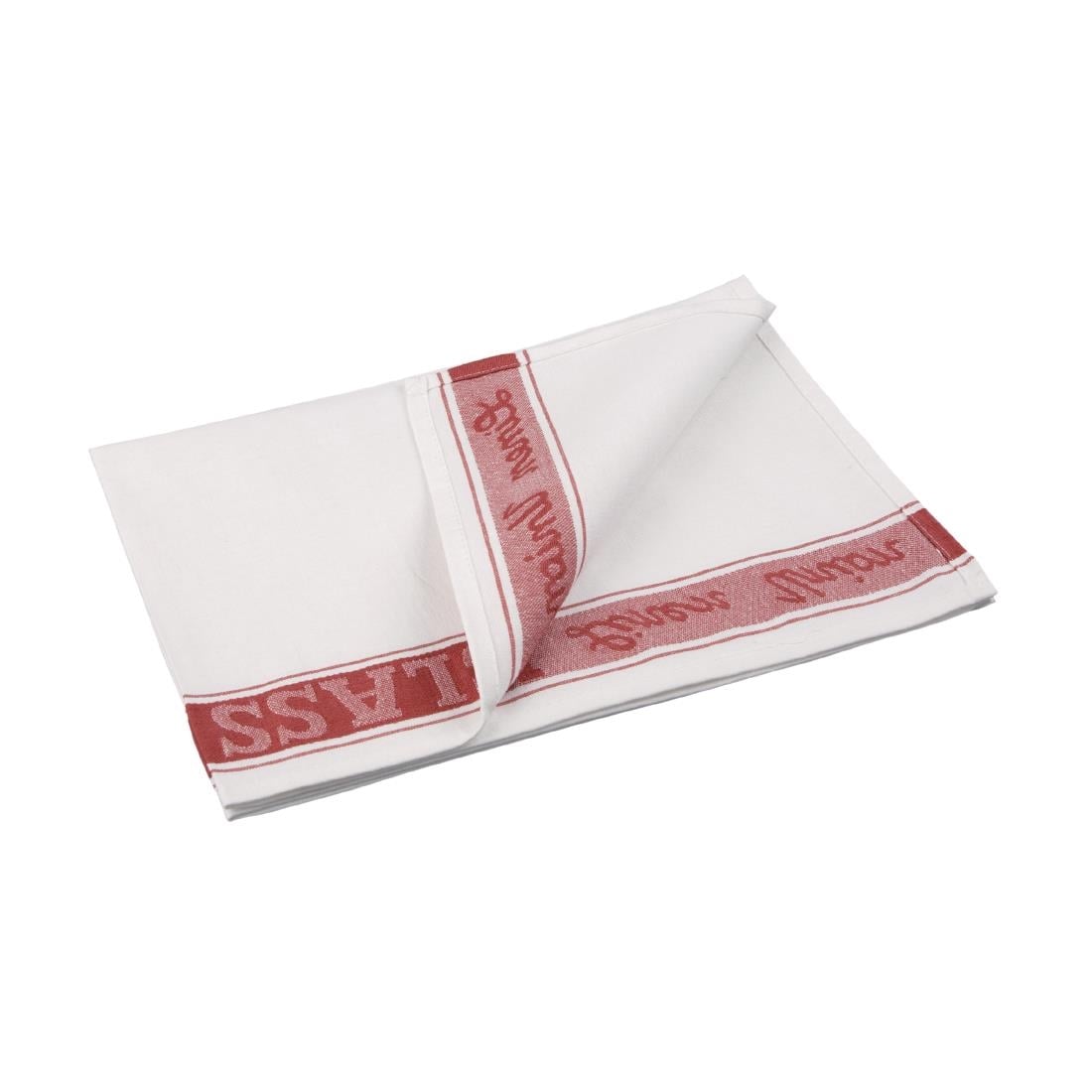 Essuie-verres Vogue rouges — E910