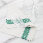 Essuie-verres Vogue verts — E912