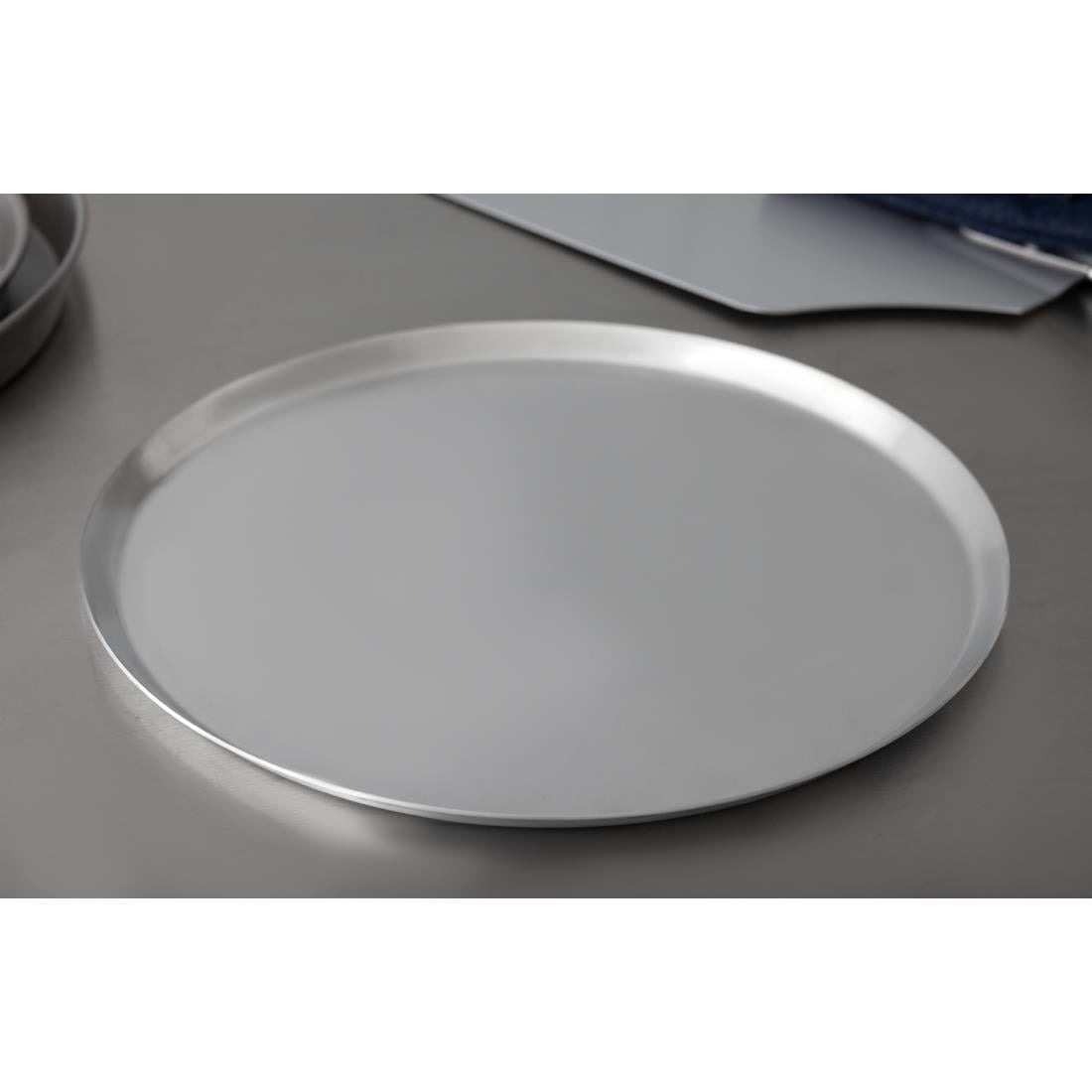 Plaque à pizza profonde en aluminium 15x305mm — F006