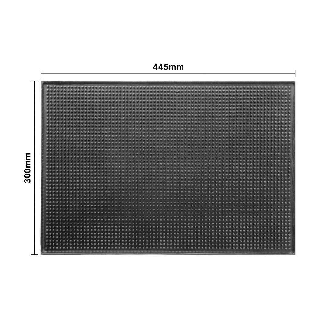 Tapis de bar en caoutchouc Olympia 450 x 300mm — F977
