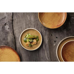 Assiettes plates terre de sienne Olympia Canvas 265mm (lot de 6) — FA310