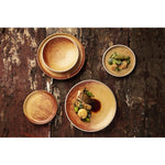 Assiettes plates terre de sienne Olympia Canvas 265mm (lot de 6) — FA310