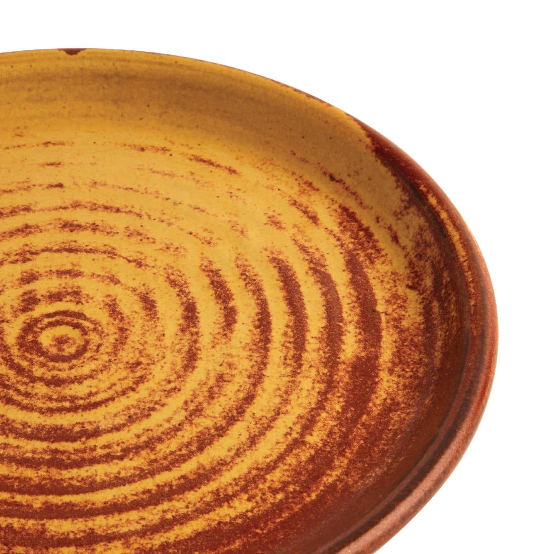 Assiettes plates terre de sienne Olympia Canvas 180mm (lot de 6) — FA309