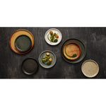 Assiettes plates granit bleu Olympia Canvas 180mm (lot de 6) — FA302