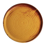 Assiettes plates terre de sienne Olympia Canvas 265mm (lot de 6) — FA310