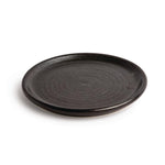 Assiettes plates noir mat Olympia Canvas 180mm (lot de 6) — FA316