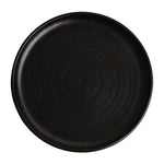 Assiettes plates noir mat Olympia Canvas 265mm (lot de 6) — FA317